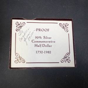 1982 90% silver Washington Commemorative half dollar  Proff