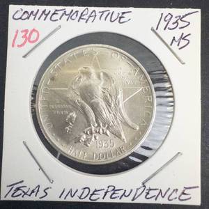 1935 Texas Independence Commemorative Half Dollar, Georgious coin