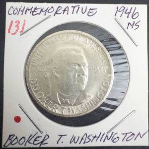 1946 Booker T. Washington Commemorative Half Dollar, another nice coin
