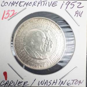 1952 Carver  Washington Commemorative Half Dollar, nice detail