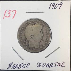 1909 Barber Quarter