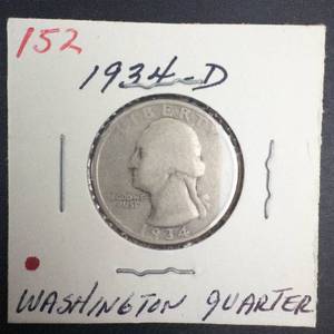 1934-D Washington Quarter