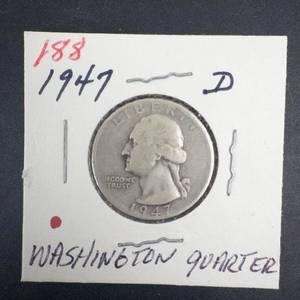 1947-D Washington Quarter