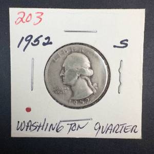 1952-S Washington Quarter