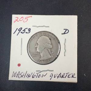 1953-D Washington Quarter