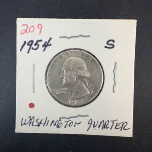 1954-S Washington Quarter