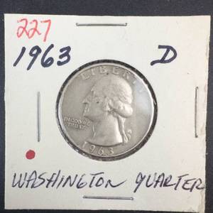 1963-D Washington Quarter