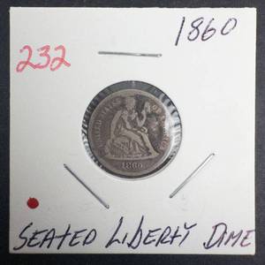1860 Seated Liberty Dime
