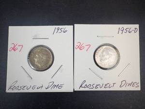 1956, 1956-D Roosevelt Dimes