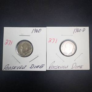 1960, 1960-D Roosevelt Dimes
