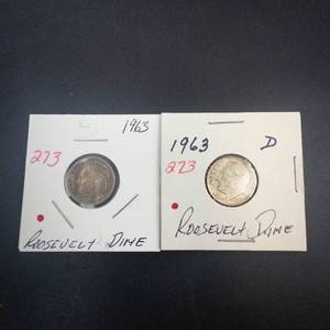 1963, 1963-D Roosevelt Dimes