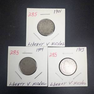 1901, 1903, 1904 Liberty V Nickels