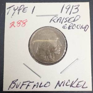 1913 Type 1 Buffalo Nickel