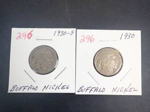 1930, 1930-S Buffalo Nickels