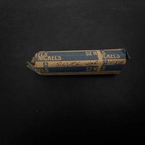 1 roll of 40 silver war Nickels 2.25 oz silver
