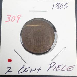 1865 2 Cent Piece