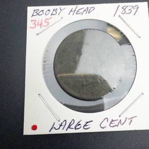 1839 Large Cent, Booby Head