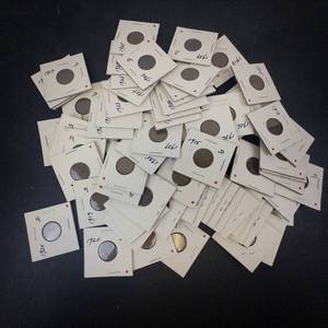 assortment of 69 wheat cents 1909 thru 1940