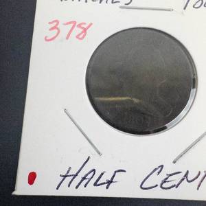 1807 Half Cent, scratches