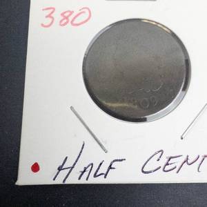 1809 Half Cent, normal date