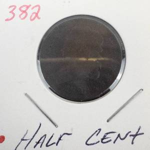 1828 Half Cent, 13 stars