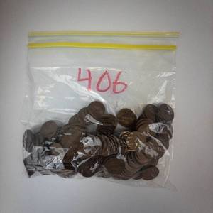 1 bag of 150 mixed wheat cents 30s thru 50s