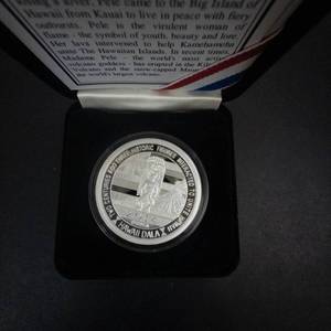 2014 Royal Hawaiian Silver Madame Pele 1 oz silver .999 proof coin