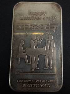 1 oz.999 silver bar