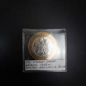 1995 Caesars Palace limited edition gaming token  approx .6 troy oz