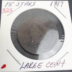 1817 Large Cent, 15 stars