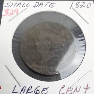 1820 Large Cent, normal date