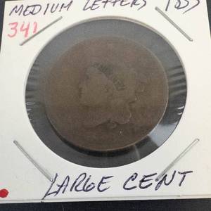 1833 Large Cent, medium letters