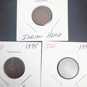 1894, 1895, 1896 Indian Head Cents