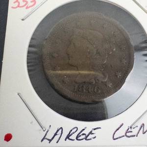 1846 Large Cent, sm date