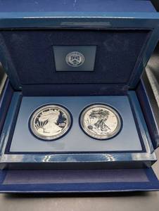 United States Mint 2012 American Eagle San Francisco Two-Coin Silver Proof Set