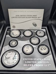 United States Mint 2016 Limited Edition Silver Proof Set - 1 oz Silver Eagle (West Point Mint)