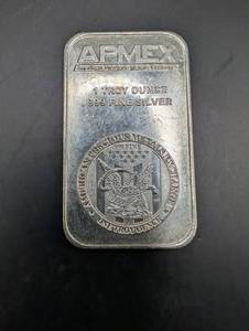 APMEX 1 oz .999 Fine Silver Bar