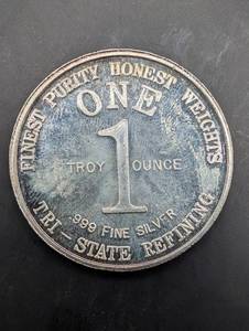 God Bless America 1 oz .999 Fine Silver Round - 1776-1976 Bicentennial