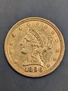 1896 Liberty Head $2.5 Gold Indian