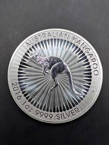 Australian Kangaroo 1 Dollar 1oz Silver Coin - 2009