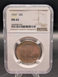 1947 Walking Liberty Half Dollar - MS65 NGC