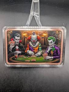 Copper Bar 5 oz .999 Fine - Poker Cards Deck Design