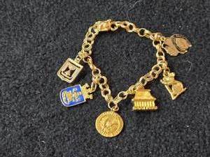 15.4-grams 14K Gold Charm Bracelet