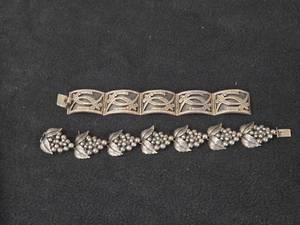 79.8-grams (total) Sterling Silver - Lot of (2) Bracelets