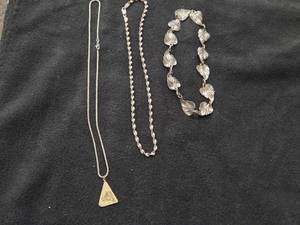 55.3-grams (total) Sterling Silver - Lot of (3) Necklaces 19, 18 and 14
