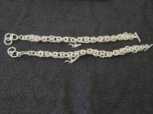 75.8-grams (total) Gold Plate - Lot of (2) Bracelet with Loon Charm