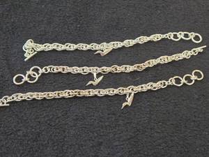 85.7-grams (total) Gold Plate - Lot of (3) Bracelet with Loon Charm (New)