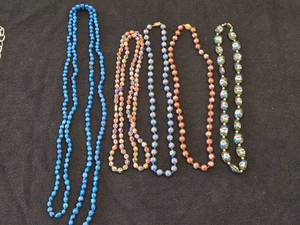 Lot of (5) Beaded Necklaces
