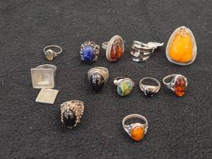 Lot of (12) Rings