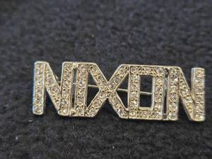 8.5-grams Sterling Silver Nixon Pin with Embedded Gems